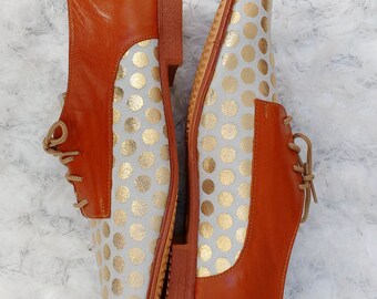 Women derby shoes, comfortable daily use leather shoes, lace up shoes