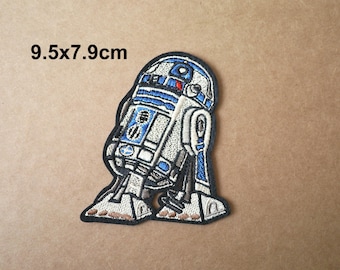 R2D2 patch, Star Wars patches, Applique Embroidered patch, Iron on patches, Sew on patch, WS-140
