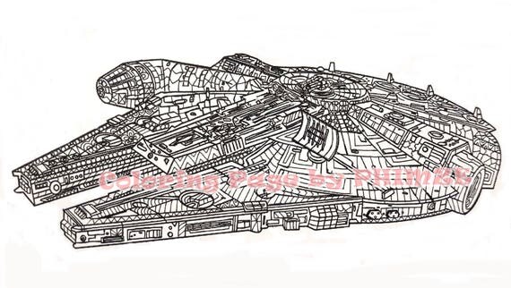 Millennium Falcon Star Wars Coloring page Coloring pages