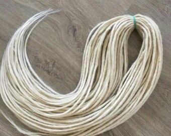 SYNTHETIC DREADS. FUII set. De dreads Crochet dreadlocks. Dreads Custom Synthetic Extensions Handmade. Hatural texture. Blonde
