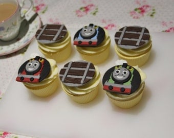 Thomas and Friends Train Fondant Edible Cupcake Toppers