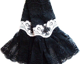 very noble gothic lolita arm warmers from black Rosé