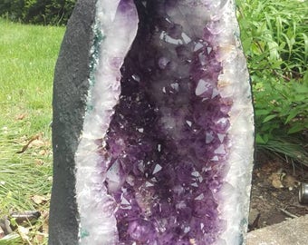20.5" Amethyst Geode Cathedral - fine mineral specimen 53lbs