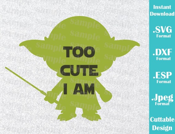 Download INSTANT DOWNLOAD SVG Star Wars Inspired Yoda Baby Cute I ...