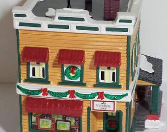 Al's TV Shop Dept. 56 Snow Village Item #54232 - Retired