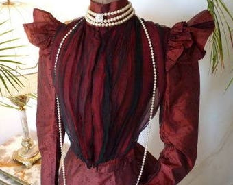 Elegant Afternoon Dress, antique dress, antique gown, Victorian Dress, ca. 1895