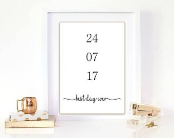 Anniversary Date print