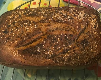 Sprouted Organic Einkorn Traditional Sourdough multi-seed bread-pre-sliced for you!