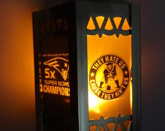 New England Patriots Inspired Battery-Operated Plastic Mini Lanterns (Gold)