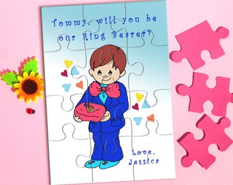 Will You be My Ring Bearer Puzzle, Ring Bearer Puzzle, Ring Bearer Proposal Gift, Will You Be Our Ring Bearer, Ask Ring Bearer, Page Boy