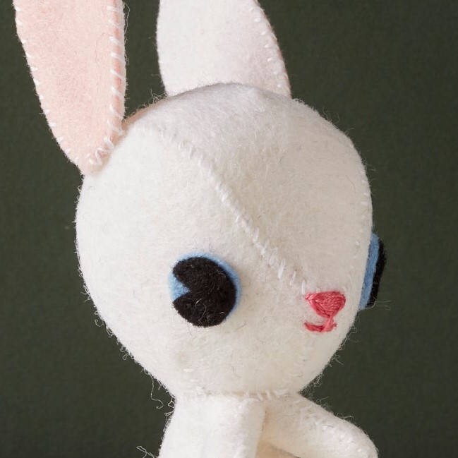 white china rabbit ornament