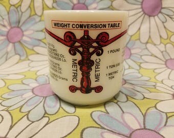 Hazel atlas Weight conversion mug