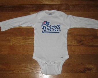 NEW* New England Patriots Football Baby One-piece Bodysuit NFL Super Bowl New England Patriots