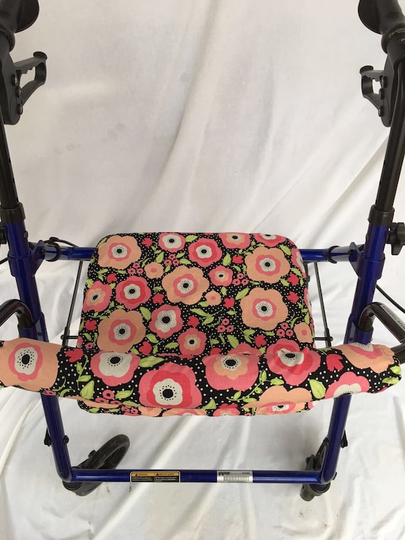 Rollator Walker Seat and Backrest Cover NEW Floral