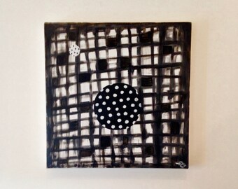 Tableau peinture fantastique "Sphères"