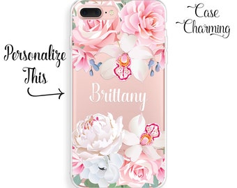 Personalized iPhone 7 Plus Case iPhone 7 Case iPhone 6s Plus Case iPhone 6 Plus Case iPhone 6s Case iPhone 6 Case iPhone SE Case Floral Case