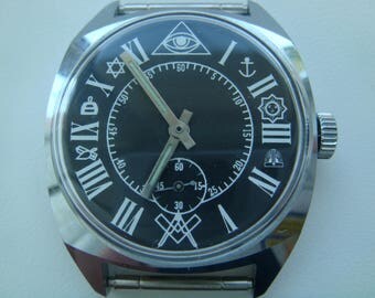 Pobeda watch, vintage watch, soviet watch, ussr watch, military watch, men's watch, russian watch, wrist watch, retro watch
