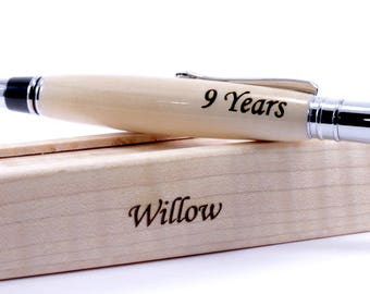  Willow  Pen 9 Year Anniversary  Gift  Nine Year 