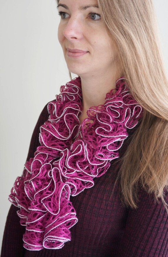 Items similar to Ruffle scarf on Etsy