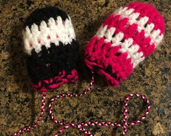 Custom Baby or Toddler Mittens, reversible