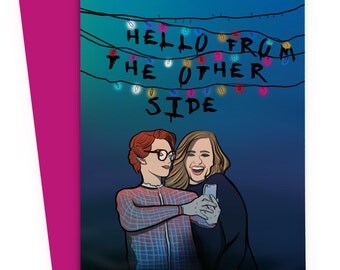 Stranger Things Card - Adele - Pop Culture Card - Occassion Card