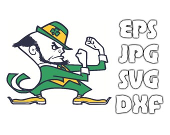 Notre Dame logo SVG - Vector Design in Svg Eps Dxf Jpeg Format INSTANT DOWNLOAD