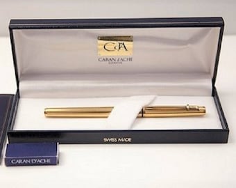 Caran d Ache gold plated fountain pen