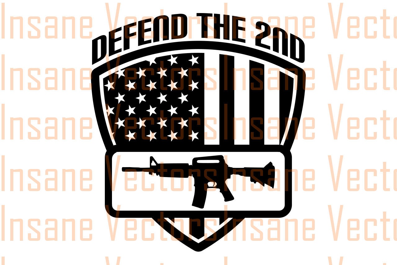 Download 2nd Amendment Flag Rifle Silhouette Clip Art Image | Rifle ...