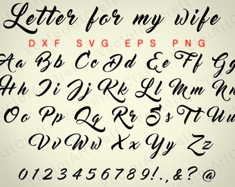 wife fancy font generator