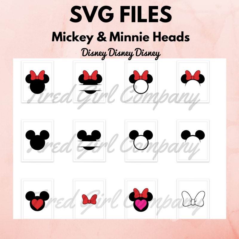 Download Customizable Svg Disney Characters Mickey and Minnie SVG