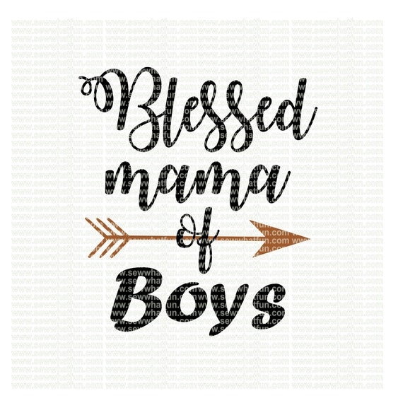 Download Blessed Mama of boys SVG cutting file vinyl file svg svg