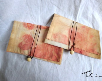 Eco dye pouch, jewel pouch, cotton dyed with plants, natural dyed pouch, secret pouch
