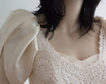 crochet wedding dress