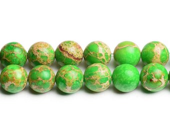 8mm green jasper beads green stone beads 8mm green gemstone beads green variscite green impression jasper green terra jasper 8mm green beads