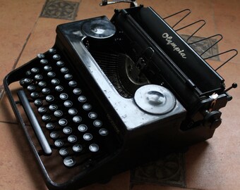 Big sale!!! Antique typewriter Olympia Progress, Vintage typewriter Olympia, Old typewriter Olympia, typewriter, Olympia Progress