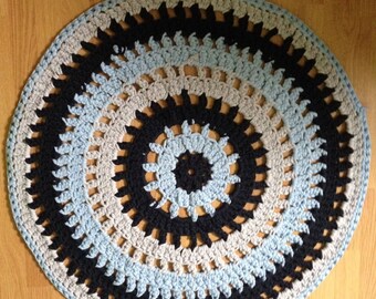 Handmade Crochet Round Rug