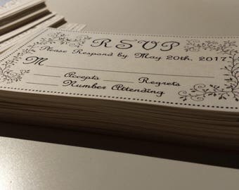 Custom Illustrated Wedding invites/RSVP
