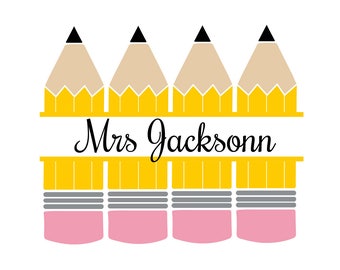 Download Pencil SVG Pencil Monogram SVG School SVG Education Svg