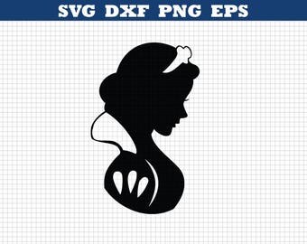 Snow White Svg,Disney princess,Disney silhouette svg,Snow white party,Cameo,Cricut,Iron On Decal,Cutting File,Instant download