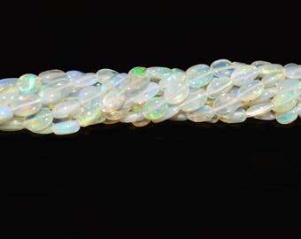 Summer Sizzling Sale - ETHIOPIAN OPAL Oval smooth Shape / 20 inch / 3.5-7.0 mm