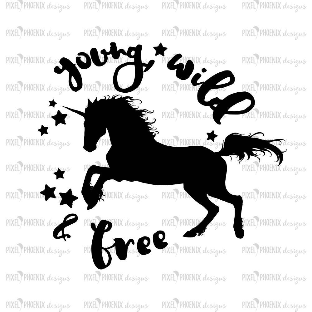 Download Young and free svg, Unicorn SVG file, unicorn cut file ...