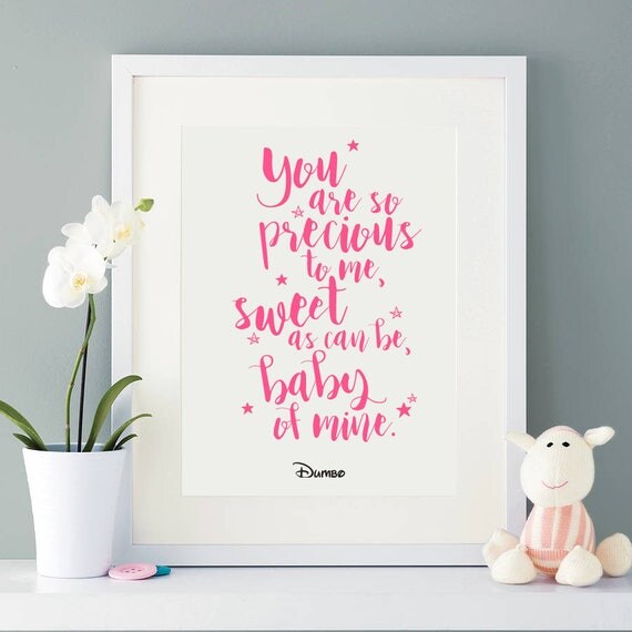 dumbo nursery dumbo baby art dumbo quote dumbo print dumbo