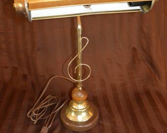 Mid Century Treble Clef Piano Lamp