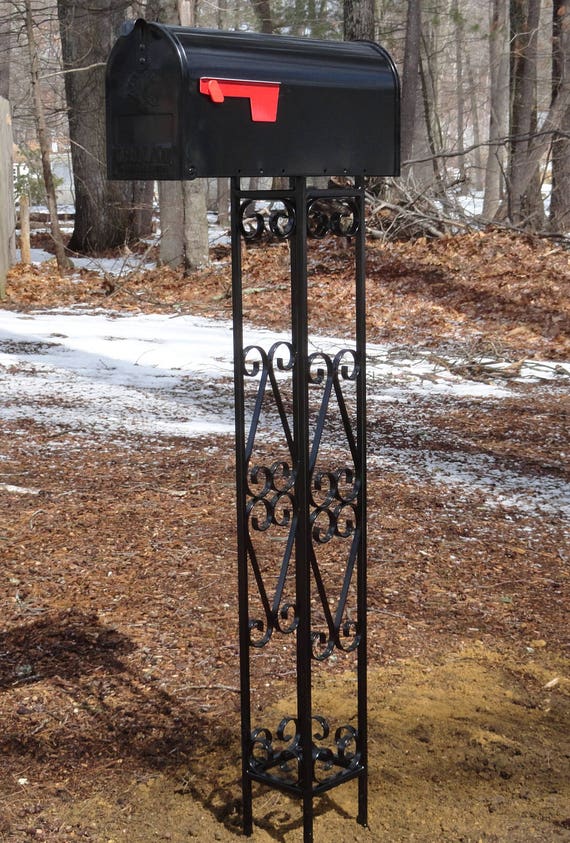 Custom Metal Mailbox Post