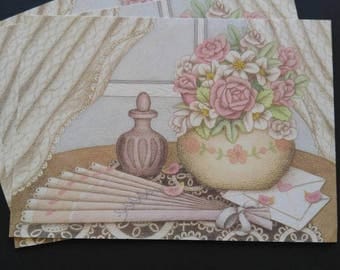 Vintage set of 3 postcards by Olympicard