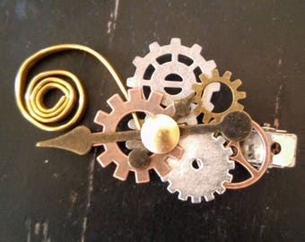 Steampunk Clockwork Hair Clip