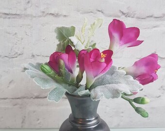 Miniature freesia vase