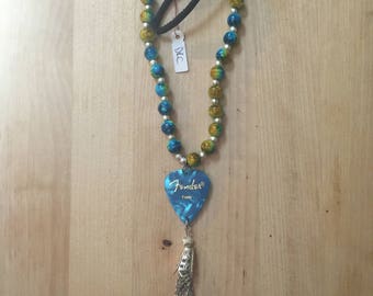Peace, Love, and Happiness necklace