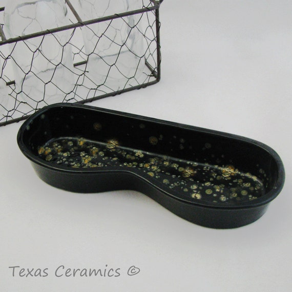 Personal Sleek Modern Eyeglass Holder Ceramic Tray For Desk