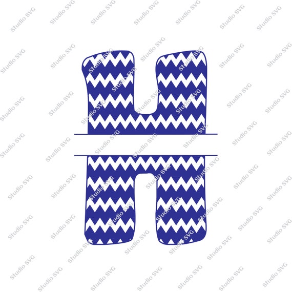 Download Digital Cut File, Split Chevron, monogram Letter - Letter ...